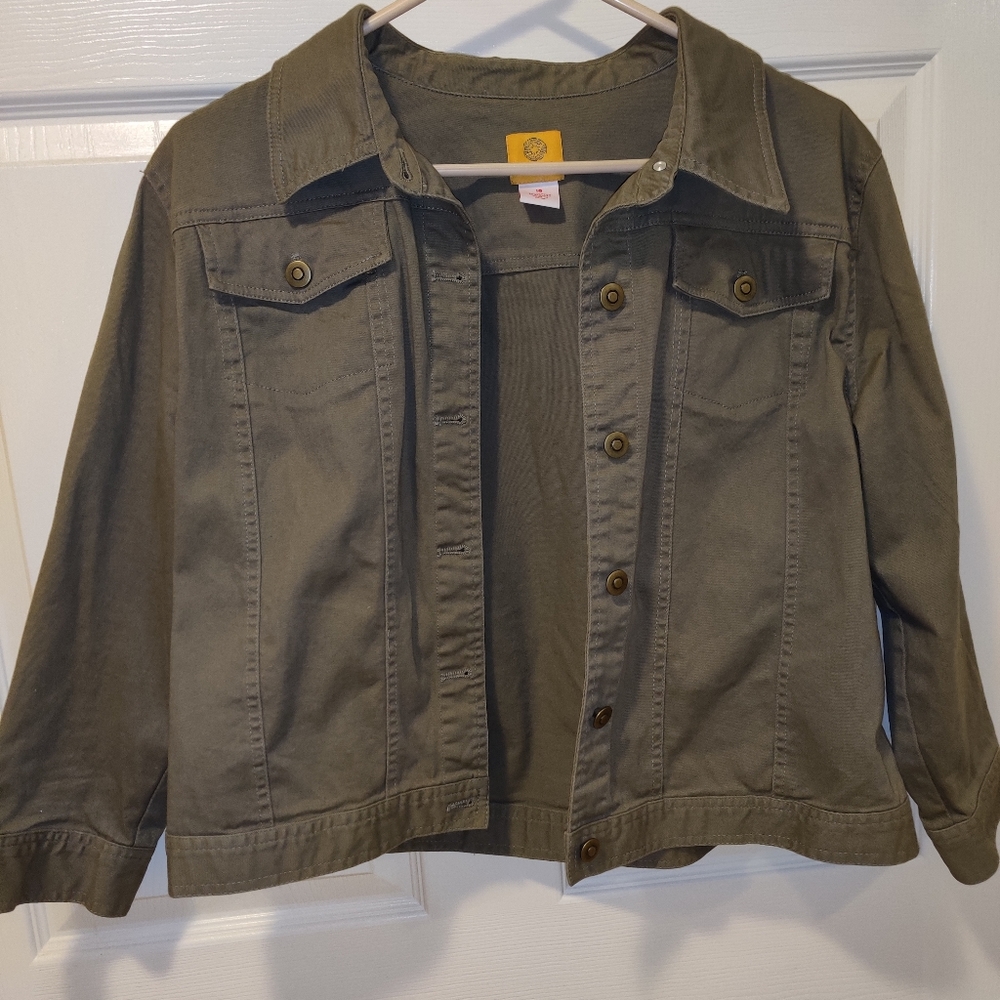 Size 16 Ruby Rd Olive green jacket